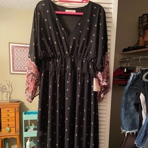 A Beautiful Soul black multi color dress